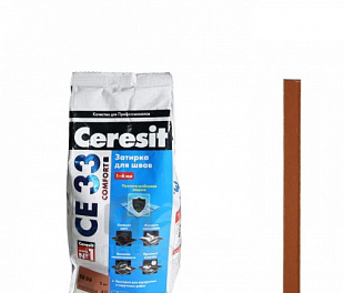 Затирка цементная CE33 кирпичный 2 кг CERESIT