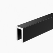 Профиль стыковочный чёрный, арт: ZU3.0-5.0A