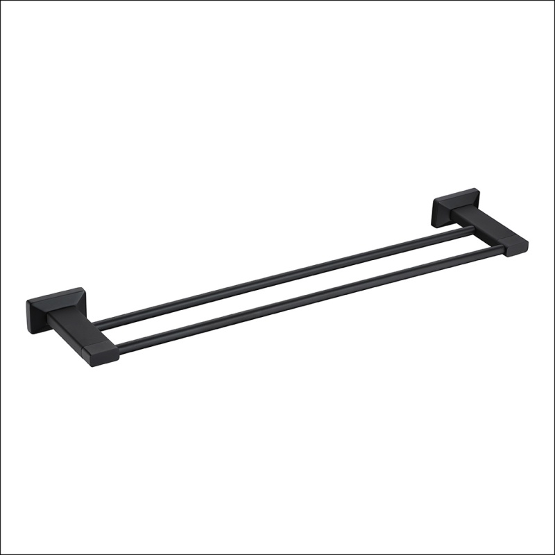 Двойной полотенцесушитель, матовый черный B1031YH Полки