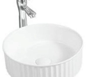 Раковина накладная керамическая 370*370*130 арт. LE-5538 белая