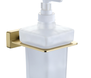 Держатель дозатора для жидкого мыла, матовое золото B4045SJ
