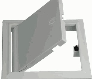 Лючок сантехнический пластик 200*300 белый "PUSH", Арт.61924