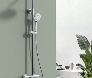Душевая система с тропическим душем (хром) Арт.235144CP