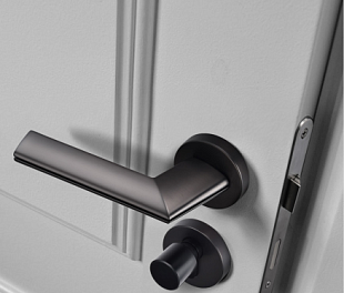 Ручка дверная графит (цинк) Арт.8032R01