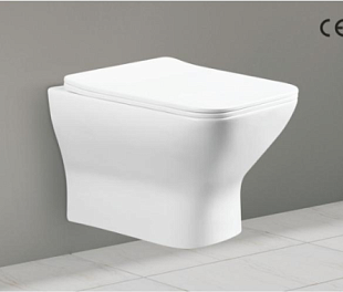 Унитаз подвесной для инсталляции, черный Арт.LE-2302