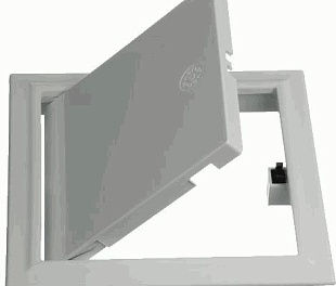 Лючок сантехнический пластик 200*400 белый "PUSH", Арт.61925