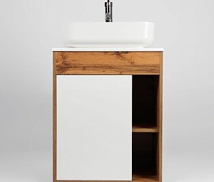 Комплект "Бостон" L65 (накладной умывальник Купер560) дуб вотан, Арт.12838/103514