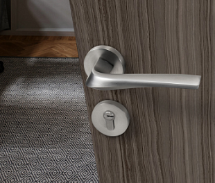 Ручка дверная матовый никель (алюминий) Арт.A8193R01